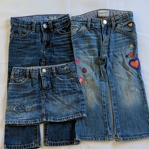 Baby Gap jeans skirt girl size 2T